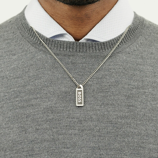 Hugo Boss Pánský ocelový náhrdelník Kassy Emblem 1580677