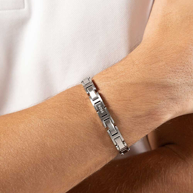 Hugo Boss Nadčasový pánský náramek z oceli Nolan 1580792