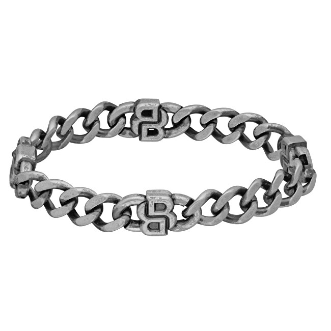Hugo Boss Ocelový pánský náramek Double B 1580742