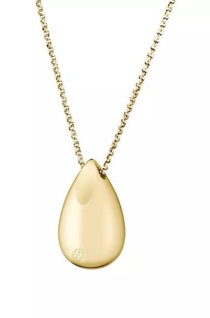 Hugo Boss Pozlátený náhrdelník Tear drop Selena 1580844 zlatá