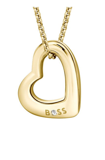 Hugo Boss Romantický pozlacený náhrdelník z oceli Honey Boundless 1580722