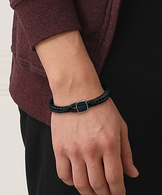 Hugo Boss Stylový kožený náramek 1580047