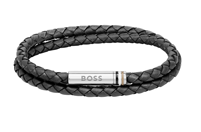 Hugo Boss Elegantní kožený dvojitý náramek 1580489