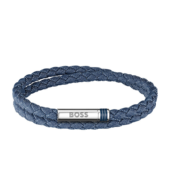 Hugo Boss Modrý dvojitý náramek Ares Summer 1580800