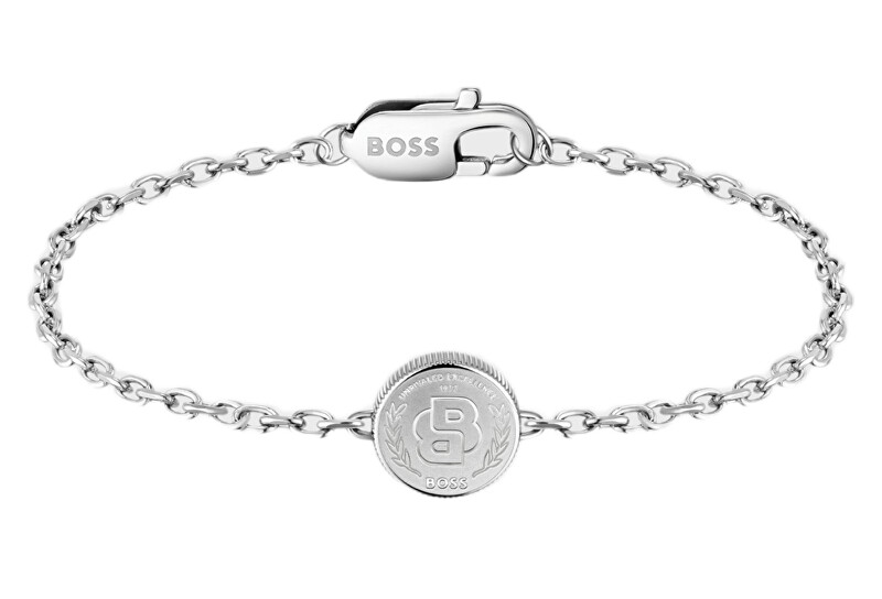 Hugo Boss Nadčasový ocelový náramek Double B 1580763M