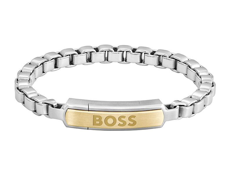 Hugo Boss Nadčasový pánský bicolor náramek z oceli Devon 1580597
