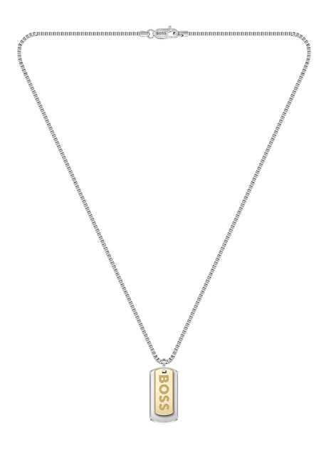 Hugo Boss Pánský bicolor náhrdelník Vojenské známky Devon 1580576