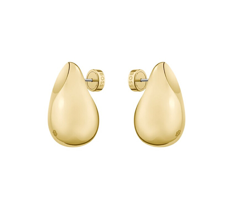 Hugo Boss Pozlacené náušnice Tear Drop Selena Statement 1580824