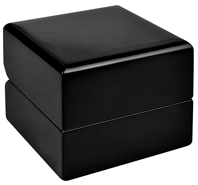 JK Box Černá dřevěná krabička na prsten BB-2/A25