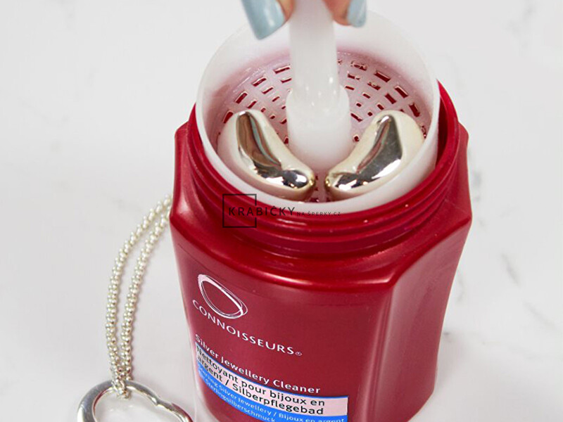 JK Box Čistič-čisticí lázeň na šperky ze stříbra 250 ml CONNOISSEURS CN-1030/AG