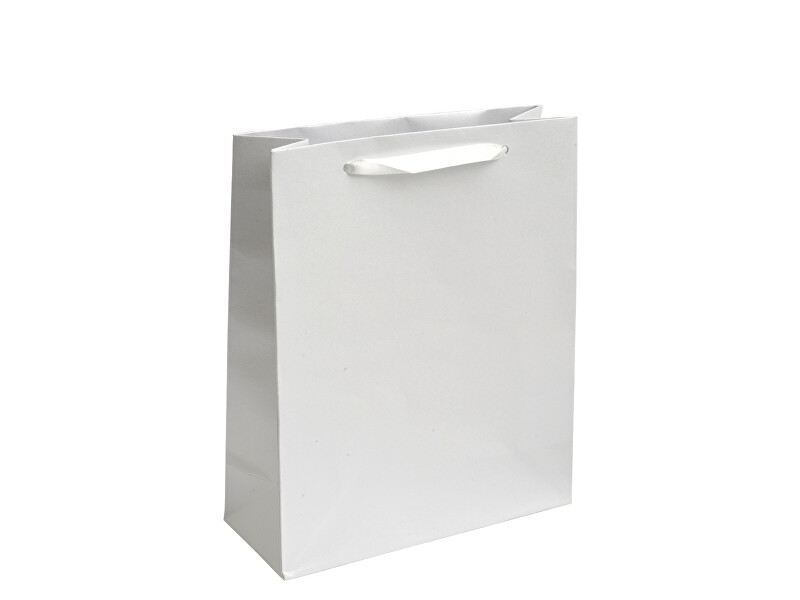JK Box Dárková papírová taška bílá EC-8/A1