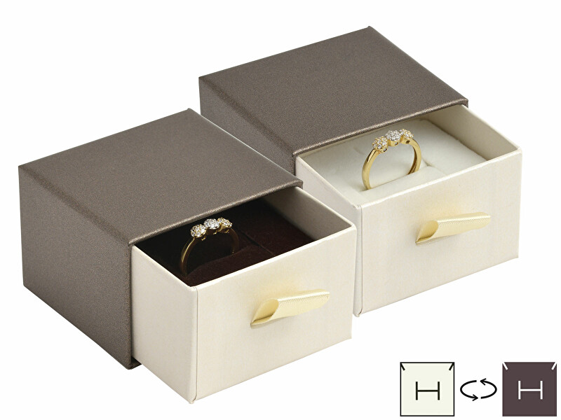 JK Box Moderní dárková krabička na prsten DE-3/A21/A20