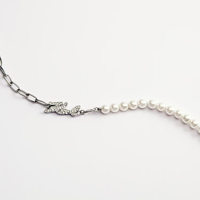 Karl Lagerfeld Elegantní náramek se syntetickými perlami Pearl KLAYR08