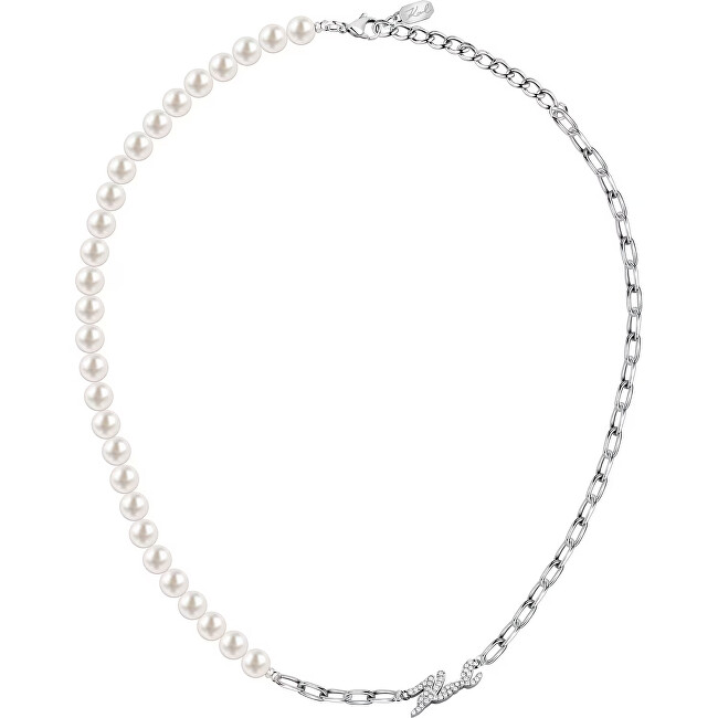 Karl Lagerfeld Elegantní náhrdelník se syntetickými perlami Pearl KLAYR03