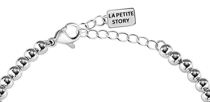 La Petite Story Bicolor ocelový náramek Pejsek a Srdce LPS05AQI02