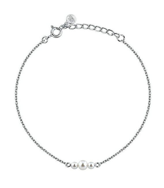 La Petite Story Stříbrný náramek s umělými perličkami Silver LPS05AWV88