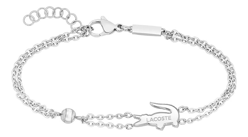 Lacoste Dvojitý ocelový náramek Crocodile 2040580