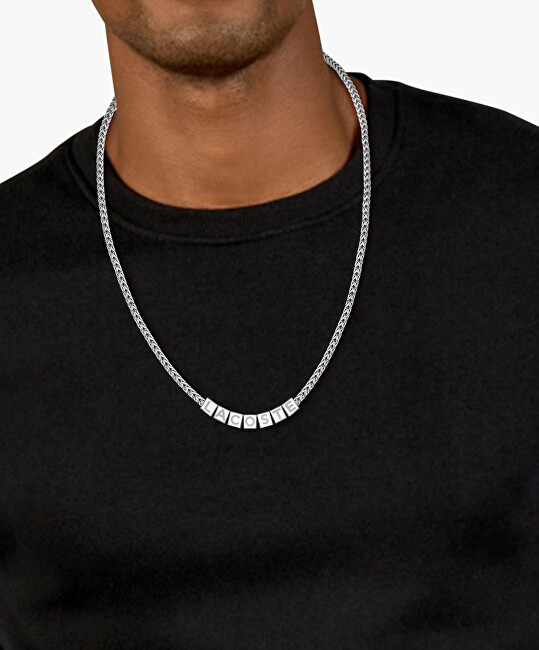 Lacoste Stylový pánský náhrdelník Script 2040523
