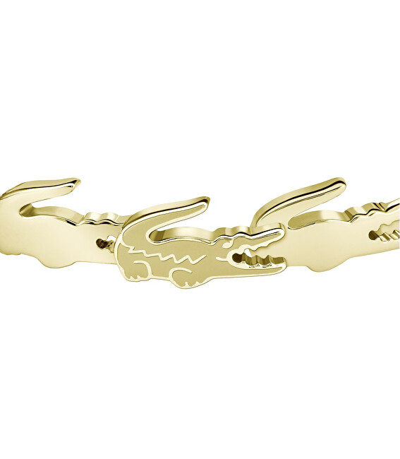 Lacoste Jedinečné kruhové náušnice Crocodile 2040518