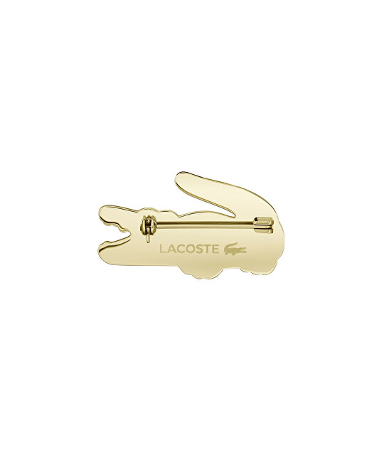 Lacoste Originální pozlacená brož Krokodýl 2040484