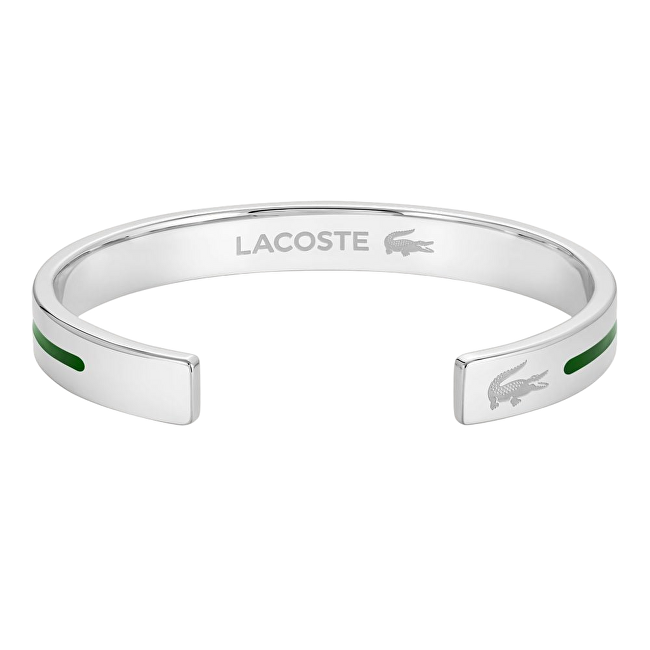 Lacoste Otevřený pevný náramek z oceli Adventurer 2040526