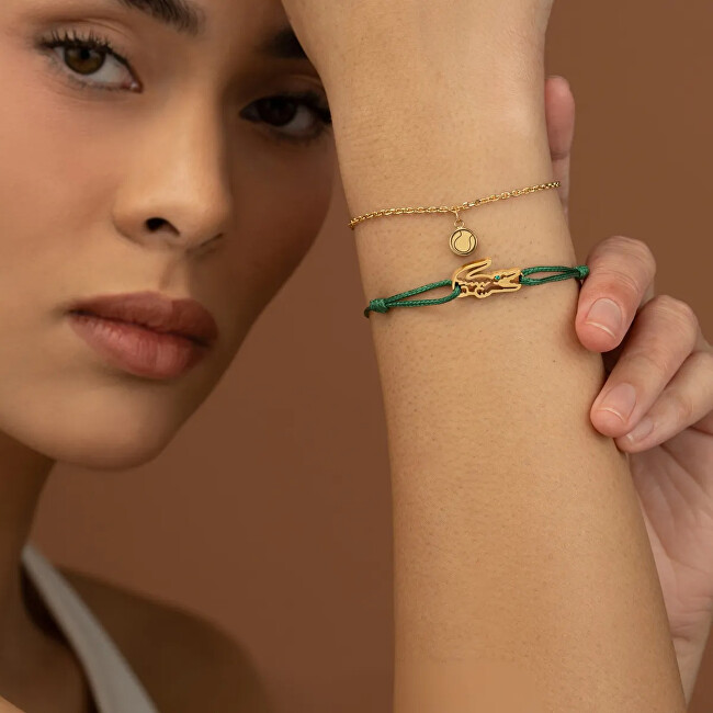 Lacoste Slušivá sada náramků pro ženy 2070060 zelená, zlatá