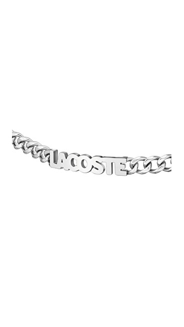 Lacoste Stylový pánský náramek z oceli Script 2040476