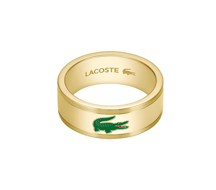 Lacoste Pozlacený prsten pro muže Arthor 2040496