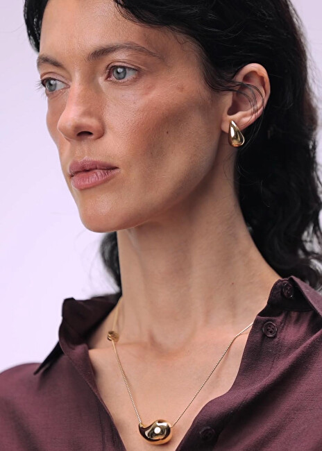 Liu Jo Elegantní pozlacený náhrdelník Tear Drop Essential Woman LJ2796