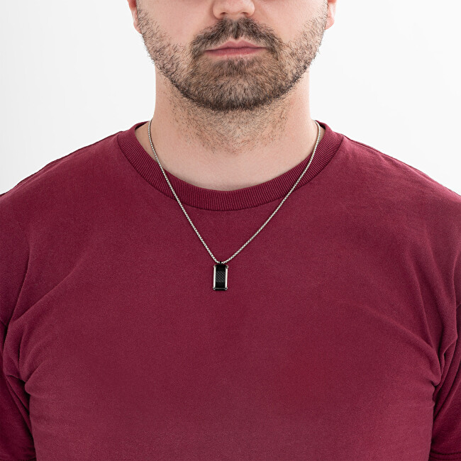 Liu Jo Stylový pánský náhrdelník Vojenská známka MLJ331