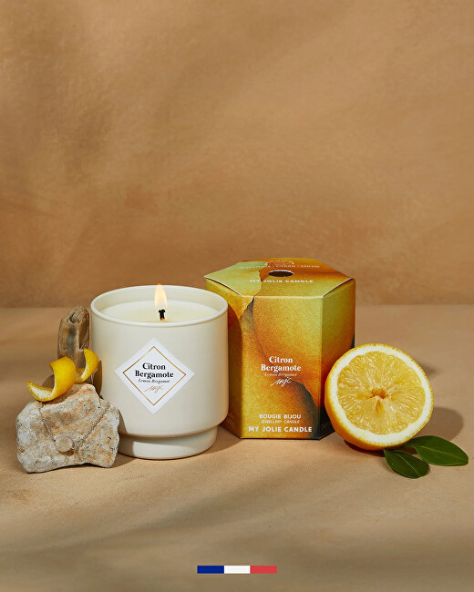 My Jolie Candle Vonná svíčka 36h s náramkem Gold Les Surprenantes Citronový bergamot 320280
