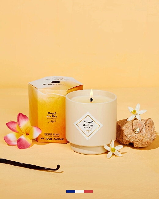 My Jolie Candle Vonná svíčka 36h s náramkem Gold Les Surprenantes Ostrov Monoi 320279