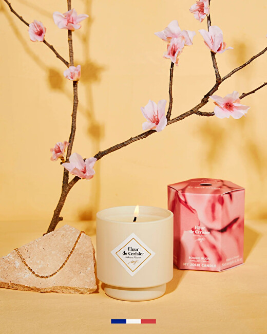My Jolie Candle Vonná svíčka 36h s náramkem Gold Les Surprenantes Třešňový květ 320278