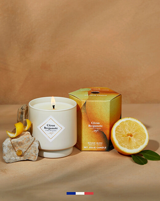 My Jolie Candle Vonná svíčka 36h s náramkem Silver Les Surprenantes Citronový bergamot 320287