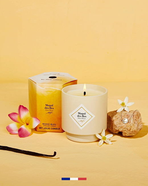 My Jolie Candle Vonná svíčka 36h s náramkem Silver Les Surprenantes Ostrov Monoi 320286