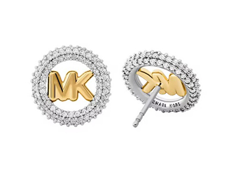 Michael Kors Třpytivé bicolor náušnice pecky Premium MKJ8560931