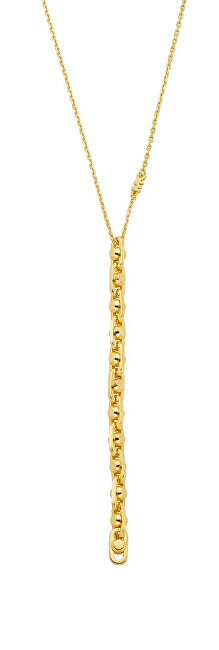 Michael Kors Fashion pozlacený náhrdelník Astor Link MKC170700710