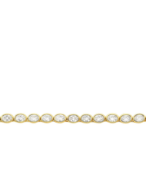 Michael Kors Pozlacený náhrdelník se zirkony Bezel MKJ8469710