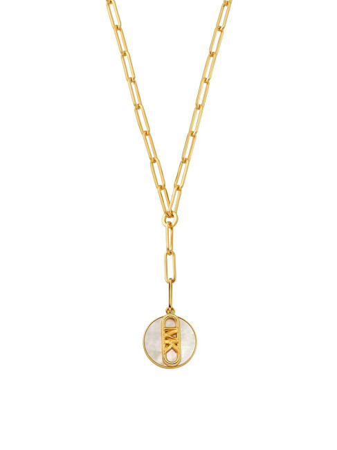 Michael Kors Masivní pozlacený náhrdelník pro ženy Premium MKJ8413TL710
