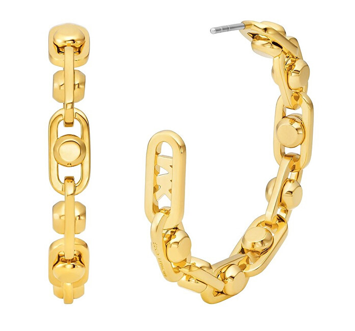 Michael Kors Moderní kruhové náušnice Astor Link MKJ8358710