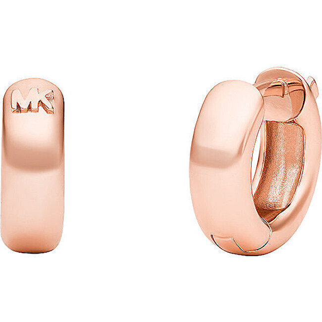 Michael Kors Nadčasové bronzové kruhy Huggie Hoop MKC1599AA791
