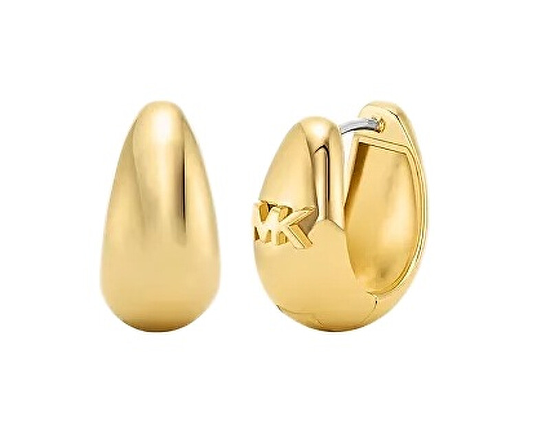 Michael Kors Kruhové náušnice Teardrop Metallic Muse MKJ8579710 zlatá
