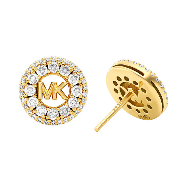 Michael Kors Pozlacené náušnice s kubickými zirkony MKC1827710
