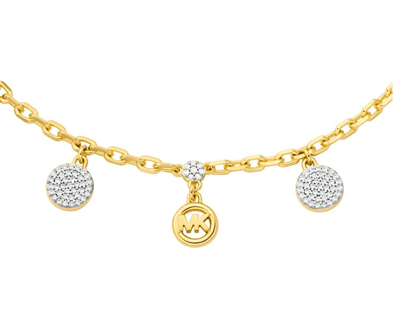 Michael Kors Pozlacený náramek se zirkony Premium MKJ8631931