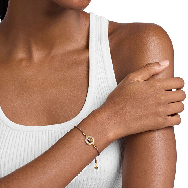 Michael Kors Půvabný hnědý náramek s kubickými zirkony MKJ8622710