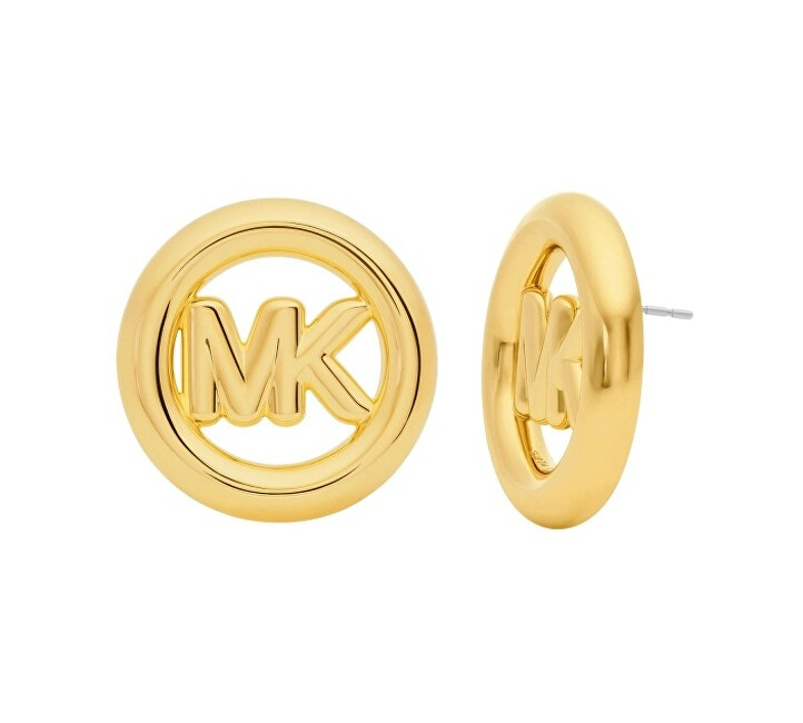 Michael Kors Masívne pozlátené náušnice Premium MKJ8507710 zlatá