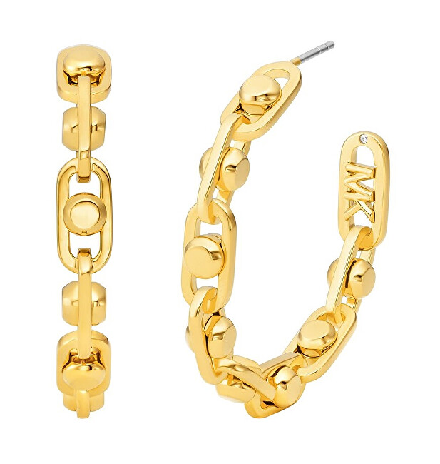 Michael Kors Moderní kruhové náušnice Astor Link MKJ8358710
