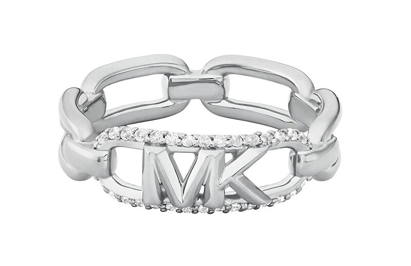 Michael Kors Stříbrný prsten se zirkony Premium MKC1658CZ040