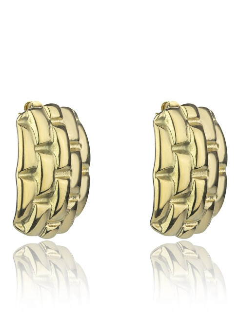 Marc Malone Extravagantní pozlacené náušnice Cassidy Gold Earrings MCE24007G