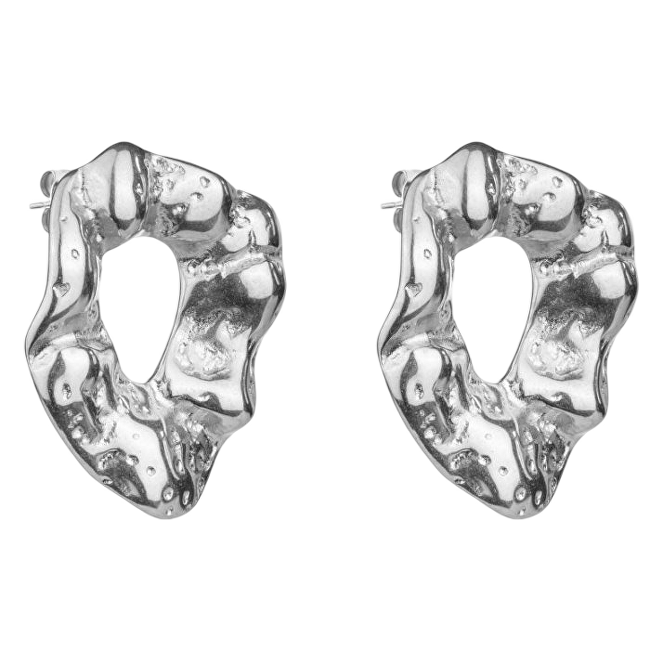 Marc Malone Designové ocelové náušnice Haisley Silver Earrings MCE24014S